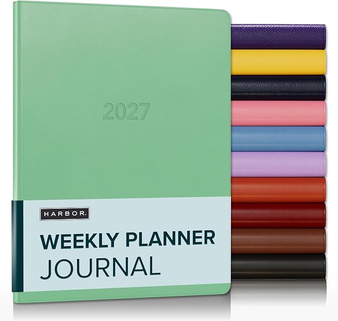 Harbor Weekly Journal Notebook Planner 2027 Cambridge Jade