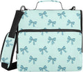 Zipper Binder Bag 3 Ring File Folder Portfolio Organizer Zippered Binder Bags with Strap Fits Laptop Women Men