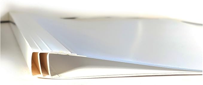 1 1/4" (30mm) Thermobind White Gloss Finish Binding Covers - 40 Covers