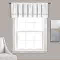 Lush Decor Night Sky Valance Curtain Single, 84"W x 18"L White & Silver - Extra Wide Curtains - Kitchen Curtains Valances For Windows - Bathroom Curtain