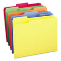 Smead File Folders Letter Sized, 1/3-Cut Tab, Assorted Positions, Letter Size, Assorted Primary Colors, 100 Per Box (11943)