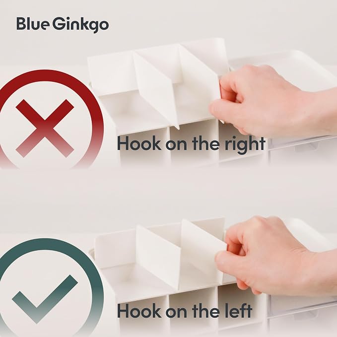Blue Ginkgo Hive Stack Organizer Partition, Blue