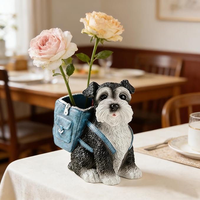 Funny Dog Pen Holder, Pen Holder for Desk Cute, Pencil Holders, Schnauzer Gifts for Women Men Dog Lover Gifts Desk Pen Organizer for Home Office School Decoration