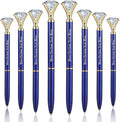 HISHER 20 Pack Custom Crystal Ballpoint Pens Smooth ABS Plastic Twist Pen