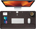 Magnetic Desk Mat System with Wrist Support 80×40cm, Premium Leather Desk Pad with Magnetic Accessories, Waterproof Non-Slip Desk Organizer for Office & Gaming