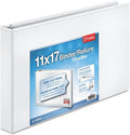 Cardinal 11-Inch x 17-Inch ClearVue Slant-D Ring Binder, 1.5-Inch, White (22122)