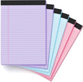 Colored Legal Pads 8.5 x 11, 6 Pack Writing Pads Note Pads College Ruled