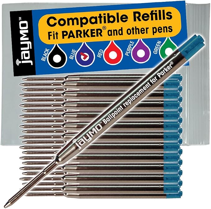Replacement for Parker 1950371 - G2 Ballpoint Pen Refill - 24 Blue