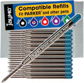 Replacement for Parker 1950371 - G2 Ballpoint Pen Refill - 24 Blue