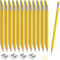 48 PCS Yellow Pencils Bulk with Eraser, Pre-Sharpened HB Spring & Easter Pencils for Kids, School Supplies for Writing, Drawing & Easter Art Crafts(Yellow)