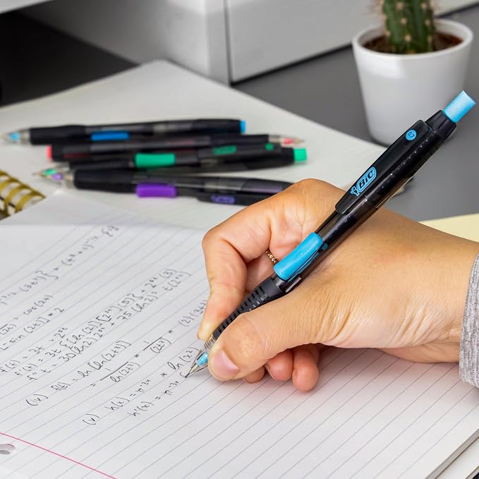 BIC Break Resistant Mechanical Pencils with Twist-Up Eraser and Nano Diamond Interspersed Lead - Pack of 12