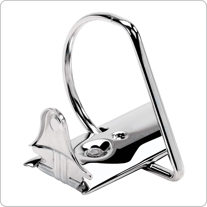 Cardinal Economy 3-Ring Binders, 1.5", Slant-D Rings, Holds 375 Sheets, ClearVue Presentation View, Non-Stick, White, Case of 12 (90751)