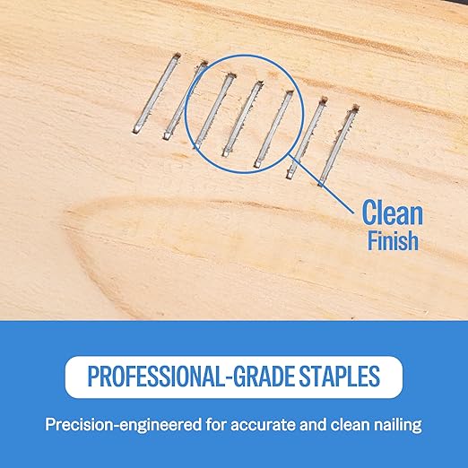 meite 21 Gauge Upholstery Staples, 1/2-Inch Crown with 1/2-Inch Length Galvanized Heavy Duty Staples for Staple Guns MT8016, MT8016S, and MT8016SLN(10 Boxes)