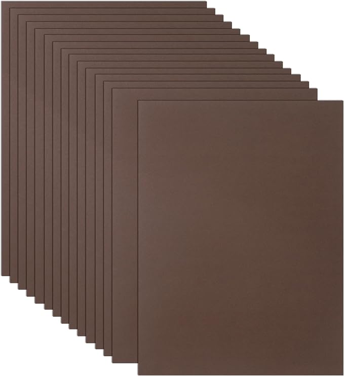 Guakicae 100 Sheets Coffee Cardstock 8.5 x 11 Scrapbooking Paper 80lb | Premium Dark Brown Card Stock for DIY Cards Making, Wedding Invitations, Crafting, Greeting Cards, Wrapper