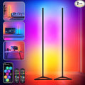 Floor Lamp,16 Million Colors LED Floor Lamps 141 cm Lamps for Living Room with Music Sync,Standing Lamp with App and Remote Control,Gaming Ambient Lighting Corner Lamp Bedroom Decor