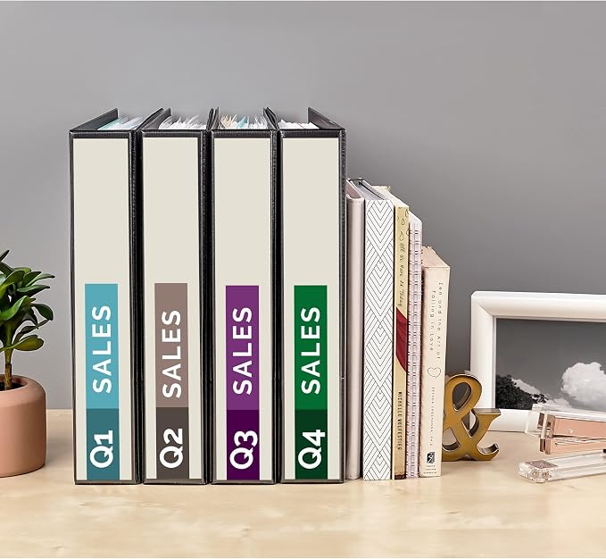 Avery Standard View 3 Ring Binders, 1.5" Round Rings, 275-Sheet Capacity, 2.1 Inch Wide Spine, Black Binders, Ideal for Lightweight Organization and Occasional Referencing (12-Pack of 05725)
