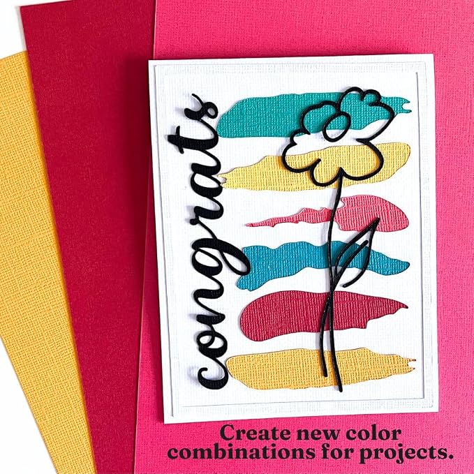 Swatch Book—12x12 Textured Cardstock | 80lb Textured Scrapbook Paper | Premium Cardstock for Cricut Cutting | One Book–100 Samples