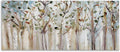 Stupell Industries Bare Branch Trees Birch Forest Fall Twigs Abstract Painting, Design by Susan Jill, Grey, 48 x 20 | Stupell Industries · By Susan Jill · Ready to hang · Nature inspired decor · Made in USA