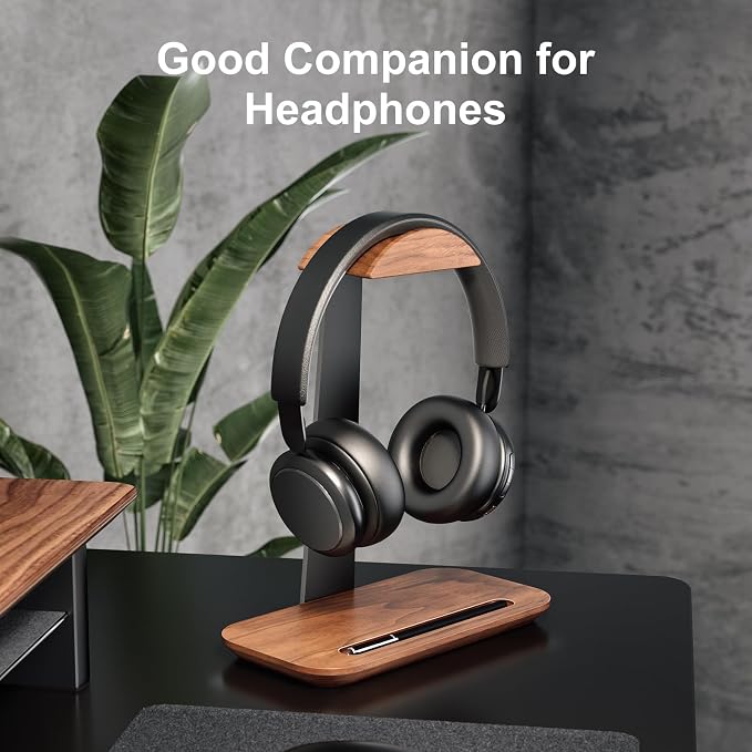 UPERGO Desktop Vertical Laptop Stand and Headphone Stand