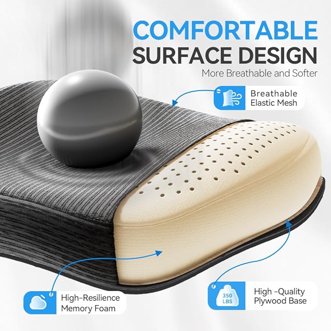 Ergonomic Office Chair, Mesh Home Office Desk Chairs with 3D Headrest | Freepub Computer Gaming Chair whit Adjustable High Back Lumbar Support, Executive Swivel chairs, 350LBS Capacity, Black
