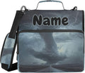 Custom Tornado Print 3 Ring Binder Bag 1.5 inch Personalized Name Binder Organizer 500 Sheet Documents Storage for School Office