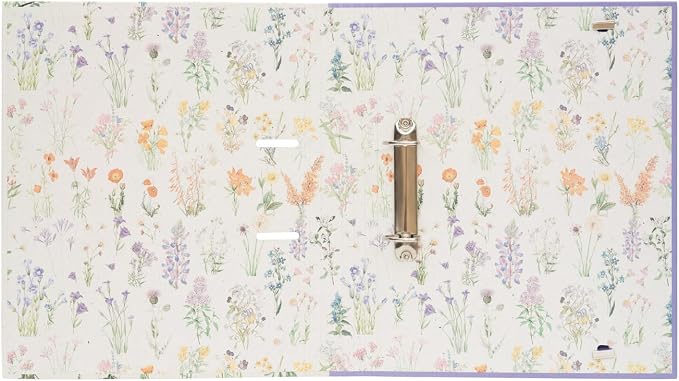 Grupo Erik 2 Ring Binder A4 - Wild Flowers, Stationery Gifts | A4 Folder with Elastic closure, School Folders for Paperwork A4, Back to School Supplies | Cute Stationary Gifts