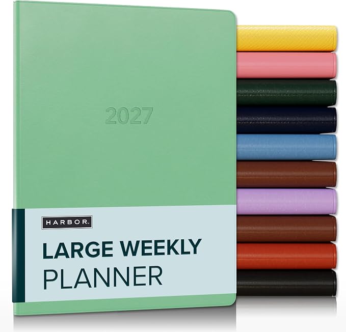 Harbor Large Weekly Monthly Planner 2026-2027 Cambridge Jade