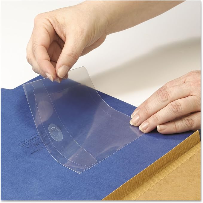 Smead Self-Adhesive Poly Pocket, CD/DVD Size, Resealable Security Flap, Clear, 10 per Pack (68144)