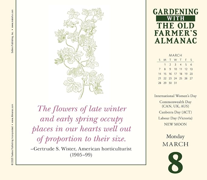 The Old Farmer's Almanac 2027 Daily Desk Calendar: Boxed Page-a-Day Gardening Calendar with Day-to-Day Tips, Folklore, Advice & Planting Secrets