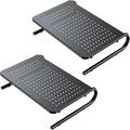 HUANUO Monitor Stand Riser for Desk, Laptop Stand, Laptop Shelf w/Vented Metal, Desktop Computer Stand Desk Organizer for Laptop, PC, Printer