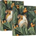 Guinea Pig Berry Decorative 3 Ring Binder 1.5 Inch Large View Binders with Pockets Holds 200 Sheets File Organizer for Office College School, 1 Pack