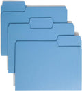 Smead SuperTab File Folder, Oversized 1/3-Cut Tab, Letter Size, Blue, 100 per Box (11986), Pack of 1