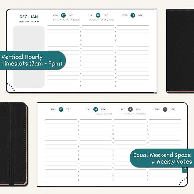 BEZEND Pocket Calendar 2027, Weekly Monthly Planner for Purse (6.5"x3.75")