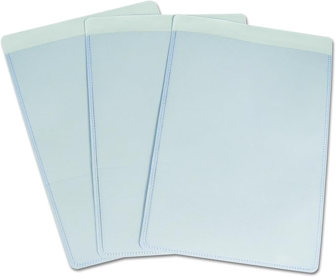 C-Line Self-Adhesive Shop Ticket Holders, 5 x 8 Inches, Clear, 50 per Box (70058) (Pack of 5)