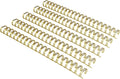 RAYSON Binding Wire Spines, 9/16 Inch, 21 Holes, 11 inch Length - 2:1 Pitch Double Loop Binding Wires Capacity 125 Sheets, Glod, 100 Per Box to Bind Reports and Projects