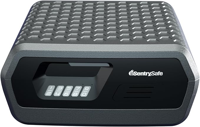 SentrySafe Fireproof and Waterproof Lock Box with Digital Keypad Lock, Shelf Safe for Documents, Jewelry, 0.36 Cubic Feet, 7.6 x 16.5 x 14.8 Inches, CHW30300 | Fire and Water Resistant Shelf Safe, Electronic Programmable Digital Lock, Interior Organiza...