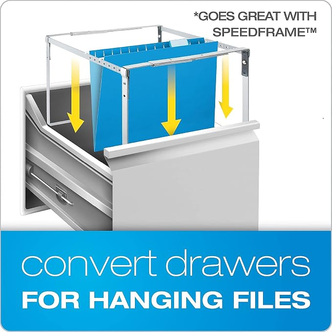 Pendaflex Ready-Tab Reinforced Hanging Folders, Letter Size, Assorted Colors, 5 Tab, 25/BX (42592)