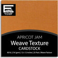 Apricot Jam—12x12 Textured Cardstock | 80lb Textured Orange Scrapbook Paper | Premium Cardstock for Cricut Cutting | 25 Sheets