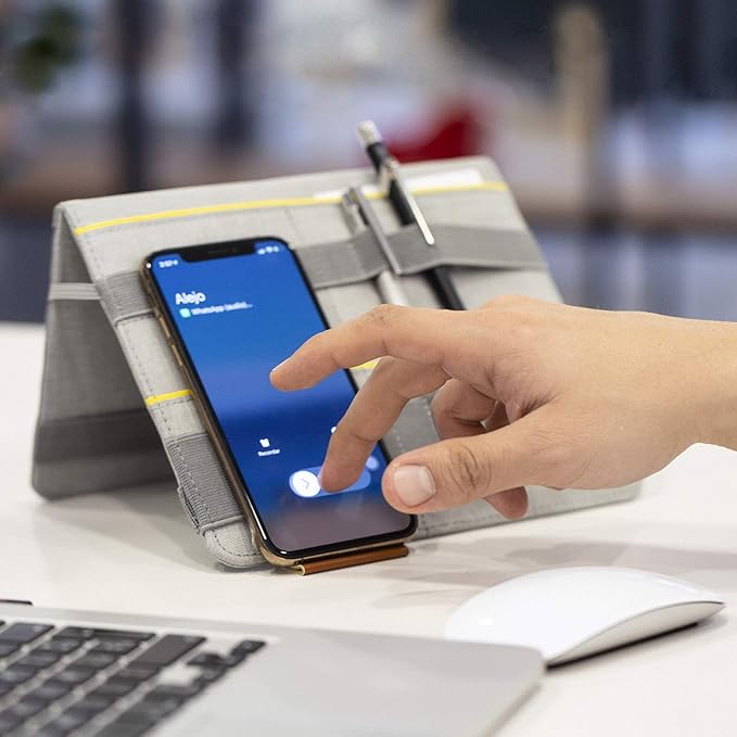 FOLD Portable TECH Organizer attachable to your Devices | Desk Sleeve | Gadget case | Working from Home Essentials | Laptop accessories | Backpack Insert | Portfolio |