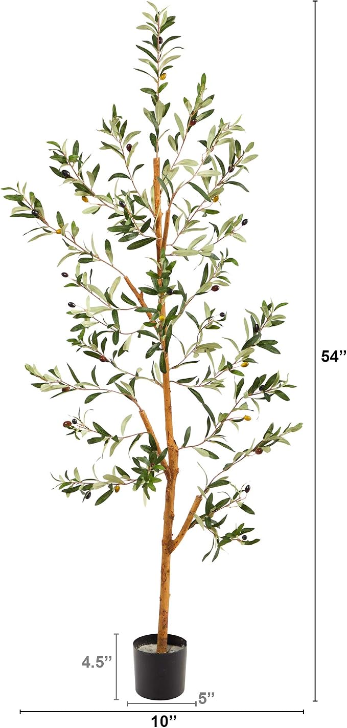 Nearly Natural 4.5ft. Olive Artificial Tree