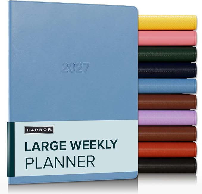 Harbor Large Weekly Monthly Planner 2026-2027 Cambridge Reef Blue