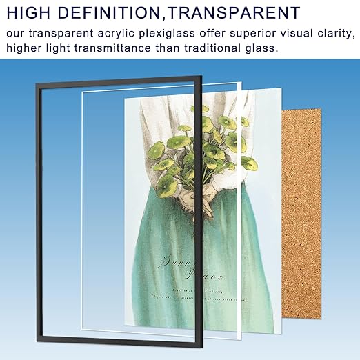 2 Pack 12x24 Inch Acrylic Sheet 1/8" Thick, Cast Acrylic Sheet, Clear Plexiglass Sheets, for Craft Projects, Display Cases, Signs, Photo Frame (12"×24'' 3mm)
