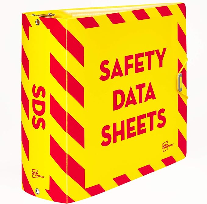 Avery UltraDuty SDS Binder Kit, 3 Inch 3 Ring Binder, A-Z Dividers, Sheet Protectors (77714)