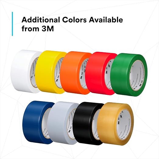 3M General Purpose Vinyl Tape 764, Gray, 2 in x 36 yd, 5 mil, 1 Roll | Light Traffic Floor Marking, Social Distancing, Color Coding, Safety, Bundling