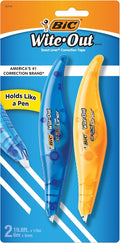 BIC Wite-Out Brand Exact Liner Correction Tape, 19.6 Feet, White, 2-Count