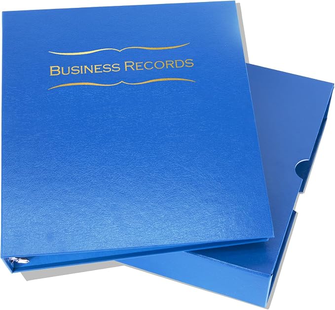 Not for Profit Business Records Kit (Blue) - Binder, Slipcase, Membership Certificates, & Customizable Index Tabs