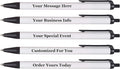 RevMark Personalized Ballpoint Pen, Custom Printed Name, Business or Event Information, Timeless Advertising, USA Made Pens, Promotional Marketing, Smooth Black Ink, Bulk Pack (Black,500 Ct.)