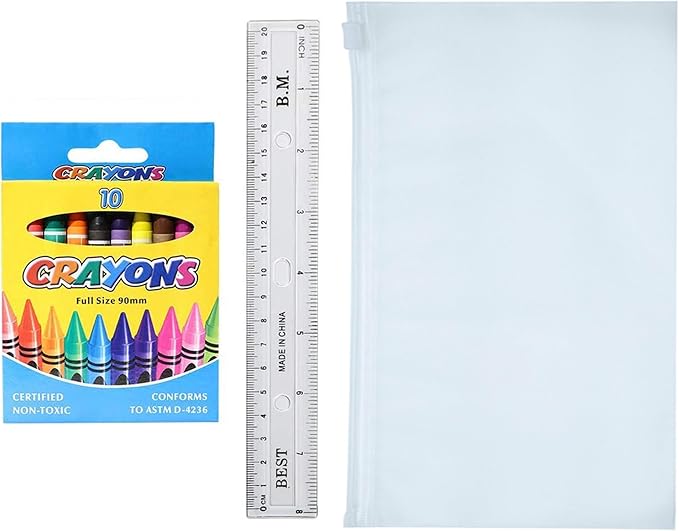 Moda West 48 Pack Bulk 36 Piece School Supplies Kit for Students