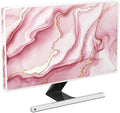 Baocicco Gold Pink Marble Waterproof TV Display Screen Cover 45, 46, 47, 48 Inch TV Accessories Laptop TVs LCD Screen Decoration for Tablet Anti-Static Dustproof Protective for Home Office
