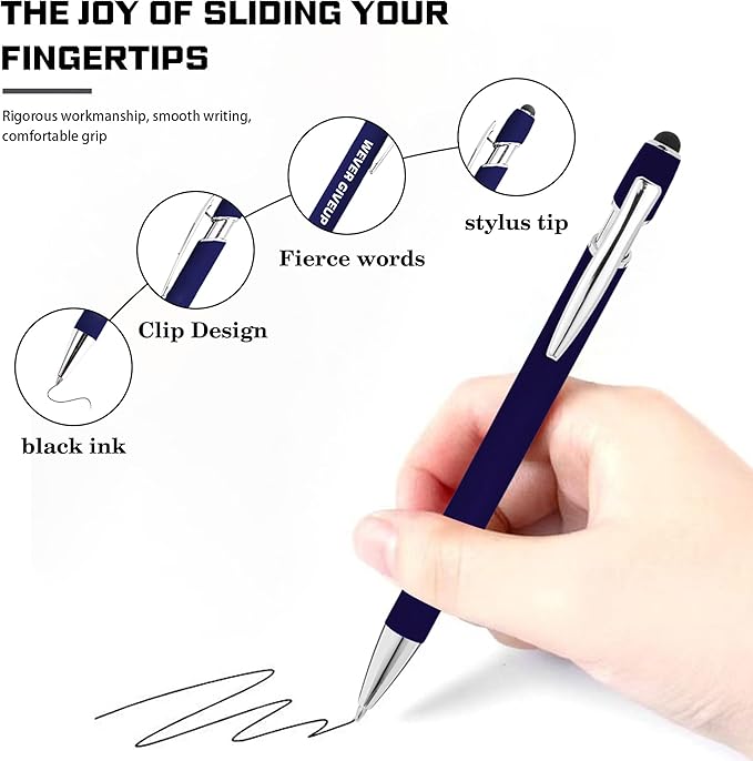 CRME 10pcs Funny Nurse Pens Set Inspirational Quotes Girly Pens Therapist Office Must Haves Nice Pen Body has A Rubber Coating Comfortable to Hold Nurse Gifts for Women Best Inspirational Gifts